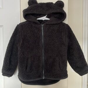 Old Navy Sherpa Critter Zip-Front Hooded Jacket